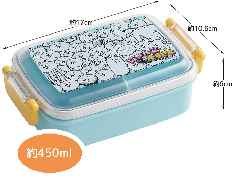 Skater Battle Cats 450ml Children's Antibacterial Lunch Box Made in Japan Rbf3Anag-A
