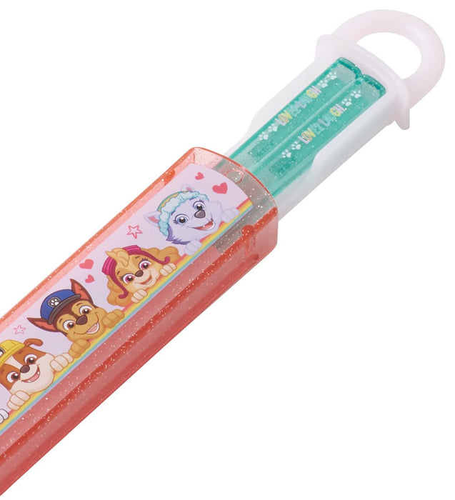 Skater Paw Patrol Rescue Essstäbchen und Etui für Kinder, antibakteriell, 16,5 cm, hergestellt in Japan
