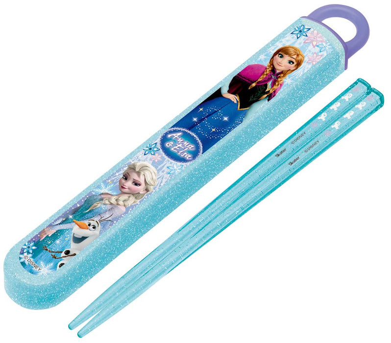 Skater Disney Frozen 19 Children's Chopsticks and Case Set - Made in Japan ABS2AM