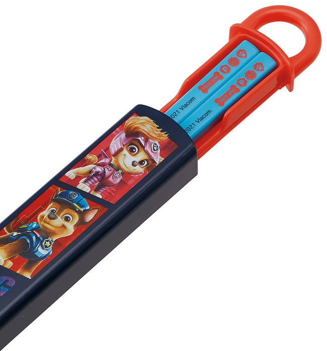 Skater Kids Chopsticks with Silver Ion Antibacterial Case Paw Patrol Movie 16.5cm ABS2AMAG-A Set