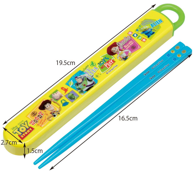 Skater Toy Story 20 Chopsticks and Case Set Children's Made in Japan 16.5cm-Disney ABS2AM