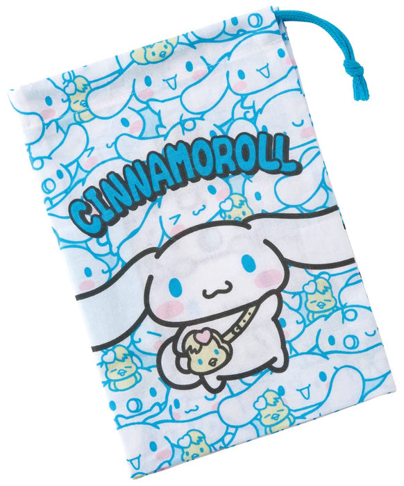 Skater Cinnamoroll Children's Cup Bag 21 x 15 cm Ushirou Shiro Sanrio Japan Made