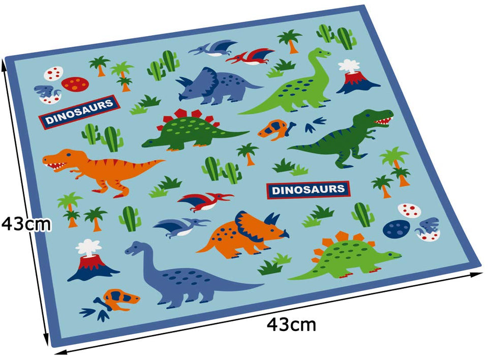 Skater Brand - Dinosaur Themed Children's Lunch Box Cloth 43x43cm Made in Japan