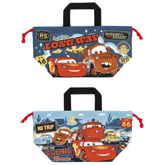 Skater Disney Cars Kids Lunch Box with Drawstring Bag Made in Japan 24
