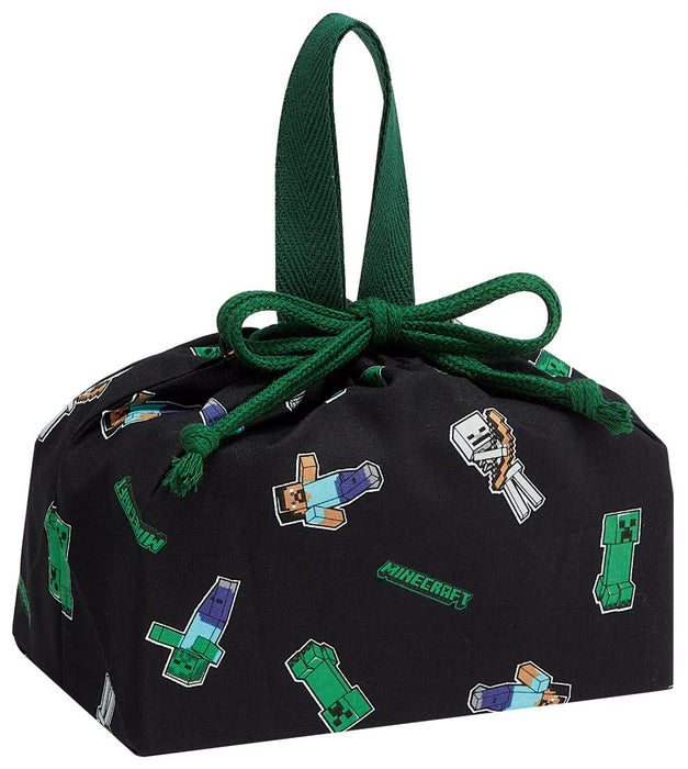 Skater Japan-Made Minecraft Kids Lunch Box with Drawstring Bag Kb7-A