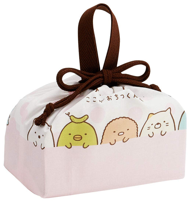 Boîte à déjeuner et sac à cordon pour enfants Skater Sumikko Gurashi fabriqués au Japon KB7