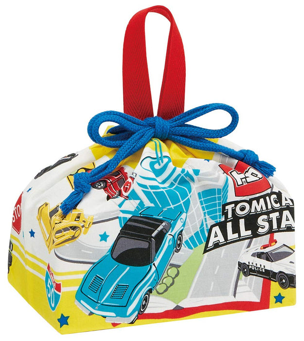 Skater Tomica 21 Children's Lunch Box Drawstring Bag Made in Japan Kb7-A