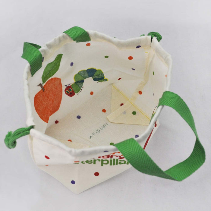 Skater Children's Hungry Caterpillar Lunch Box Drawstring Bag Made in Japan Kb7-A