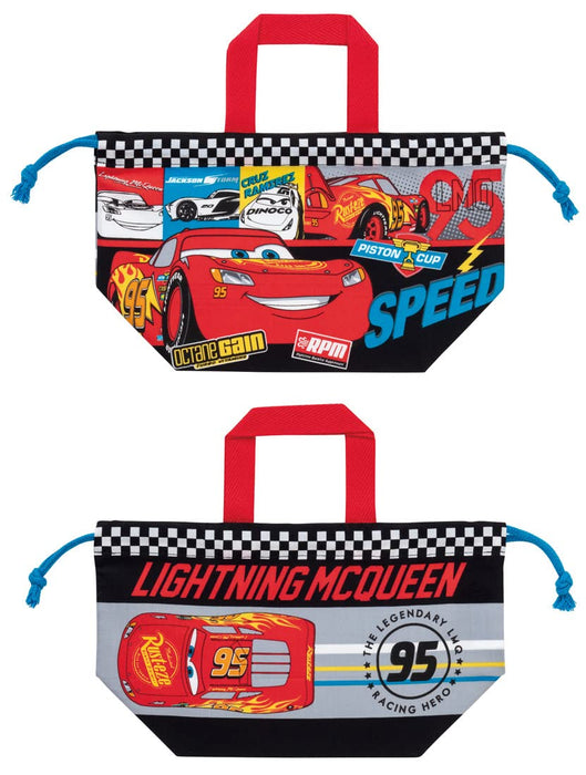 Skater Kids Lunch Box Drawstring Bag with Gusset Disney Cars 22 Boys Made in Japan