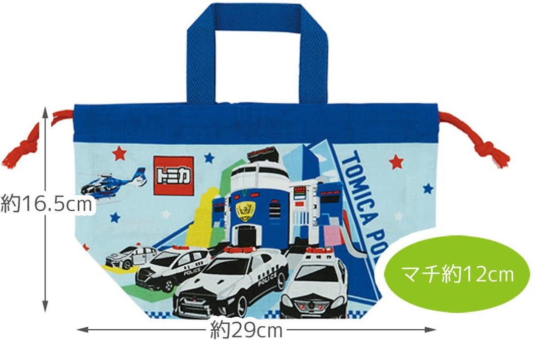 Skater Tomica 22 Boys Lunch Box and Drawstring Bag Set - Made in Japan