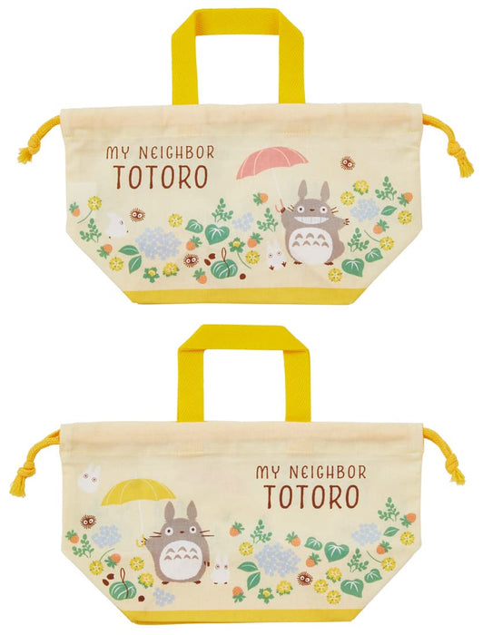 Skater Totoro Children's Lunch Box Bag with Gusset KB7-A Walking Path Made in Japan