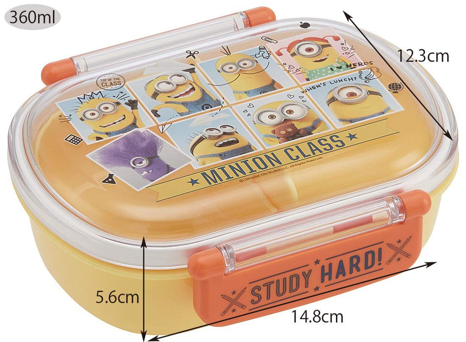 Skater Brand – Minion 20 Lunchbox für Kinder, 360 ml, aus japanischer Produktion