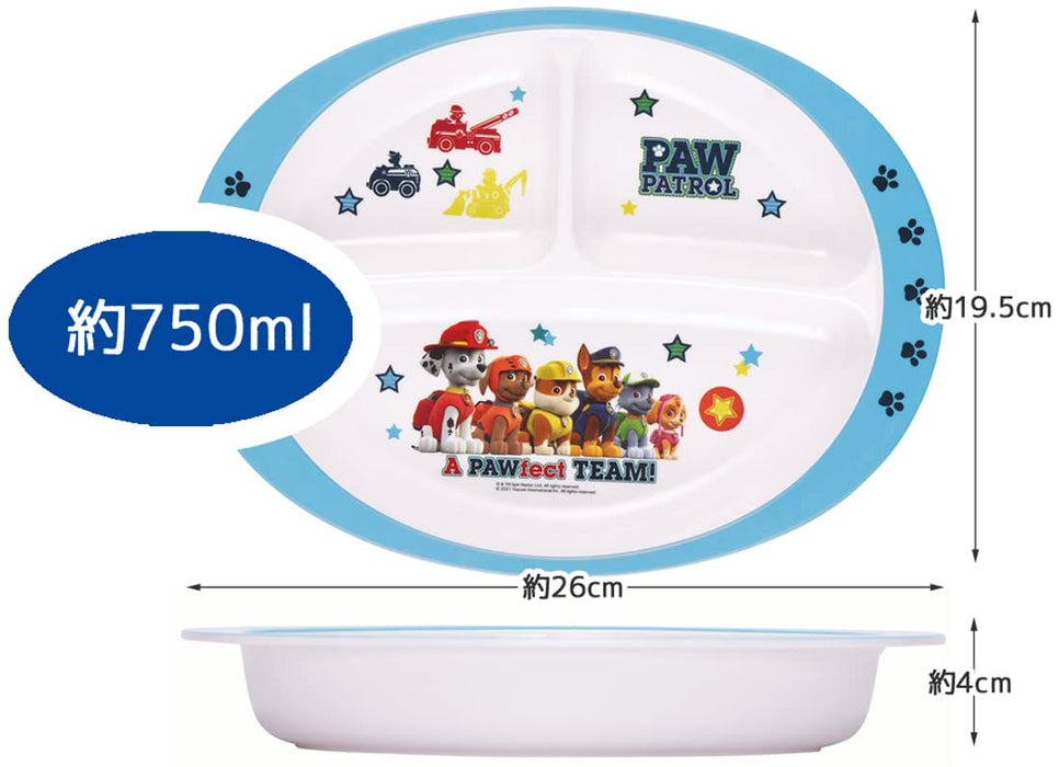 Skater Paw Patrol Kid's Melamine Lunch Plate Dish 750ml M370-A Series