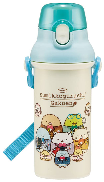Skater 480ml Antibacterial Water Bottle for Children - Sumikko Gurashi Design Made in Japan