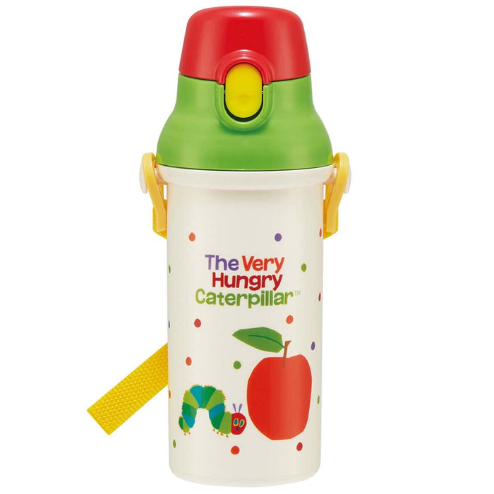 Skater 480ml Children's Water Bottle Antibacterial The Very Hungry Caterpillar Made in Japan