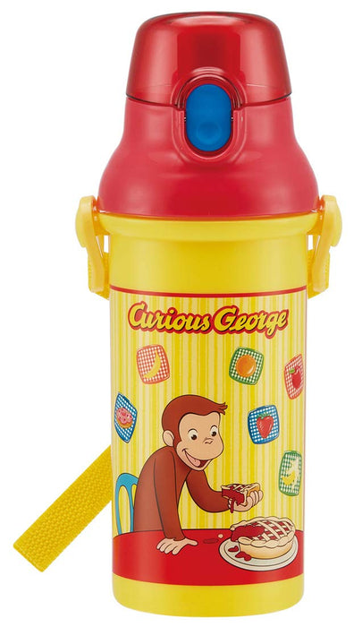 Skater Curious George 480ml Plastik-Wasserflasche für Kinder