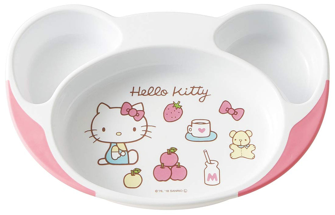Skater Hello Kitty 70's Children's Scoop-Plate - Easy 22.7x15.7cm Baby Lunch Tableware