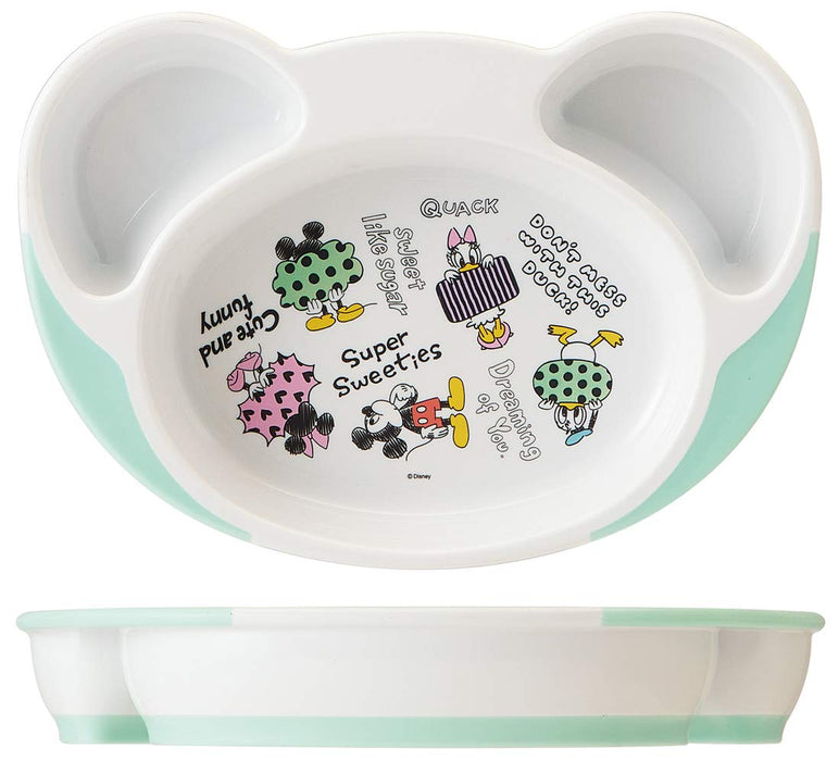 Skater Disney's Mickey Sketch Children's Easy to Scoop Lunch Plate Baby Tableware