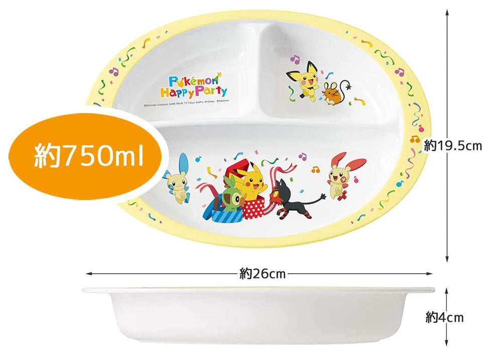 Skater Pokemon 750ml Melamine Lunch Dish: Kids Plate by Skater