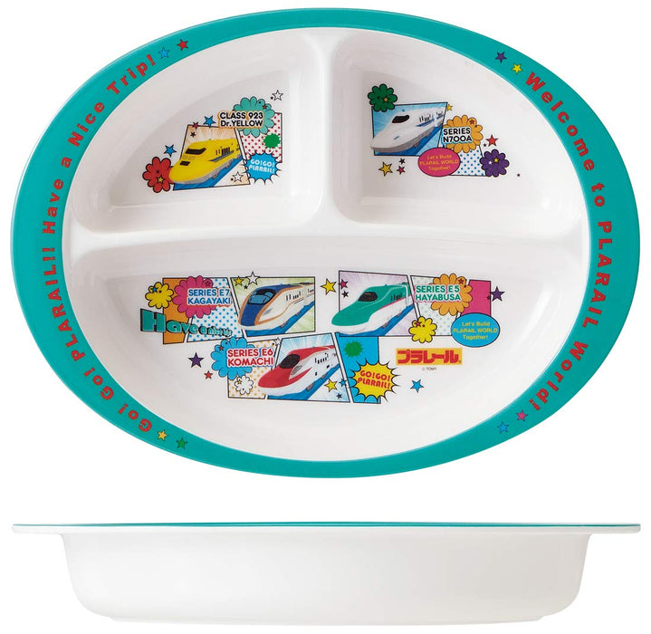 Skater Kids 750ml Melamine Lunch Plate Plarail Design - M370 Model