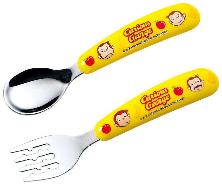 Skater Kids Spoon and Fork Set Curious George Design SFBS1-A