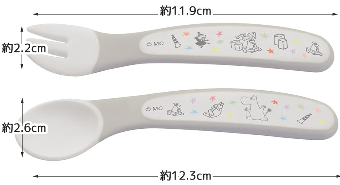 Skater Moomin Star Kids Spoon and Fork Set 12cm - SFB2-A