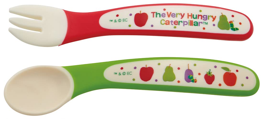 Skater Kids 12cm Fruit Spoon and Fork Set - Very Hungry Caterpillar SFB2-A