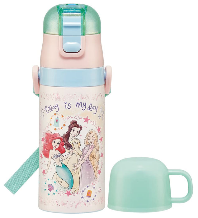 Skater Princess 23 Stainless Steel Children's Water Bottle 420ml Light Thermal Insulation for Girls