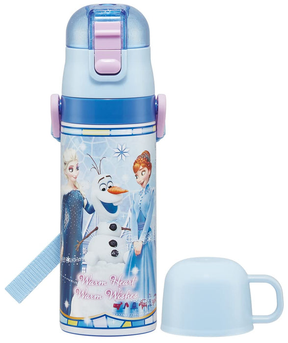 Skater Disney Frozen Kids' Stainless Steel Thermal Water Bottle 470ml Lightweight & Insulated