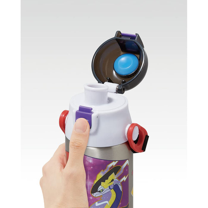Skater Kids Stainless Steel Water Bottle 580ml Lightweight Thermal Pokemon Design Sports Drink Cup