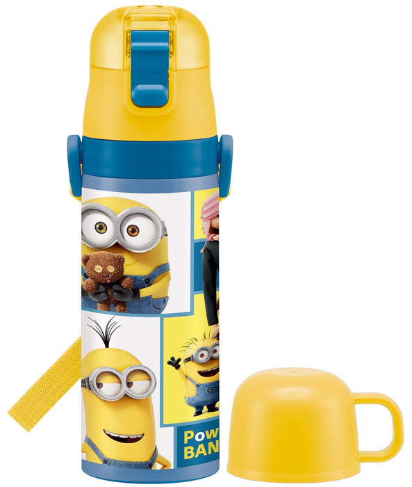 Skater Minions Stainless Steel Kids Water Bottle Thermal Lightweight 470ml/430ml - Bob and Friends