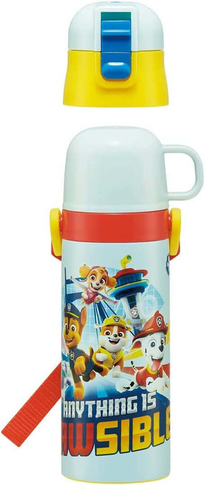 Skater Kids Paw Patrol 23 Stainless Steel Water Bottle 470ml Direct & 430ml Cup Drinking Thermal Lightweight