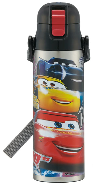 Skater Disney Cars Kids Stainless Steel Sports Bottle 580ml Direct Drink 570ml Cup Lightweight Thermal Insulation - Boys Child-Friendly