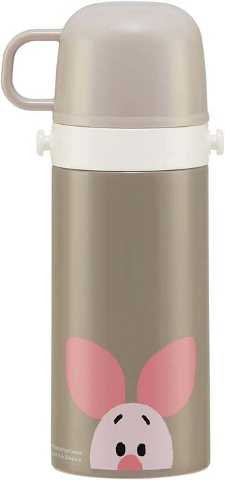 Skater Winnie The Pooh Kids Stainless Steel Water Bottle 410ml Thermal Insulation Lightweight for Girls