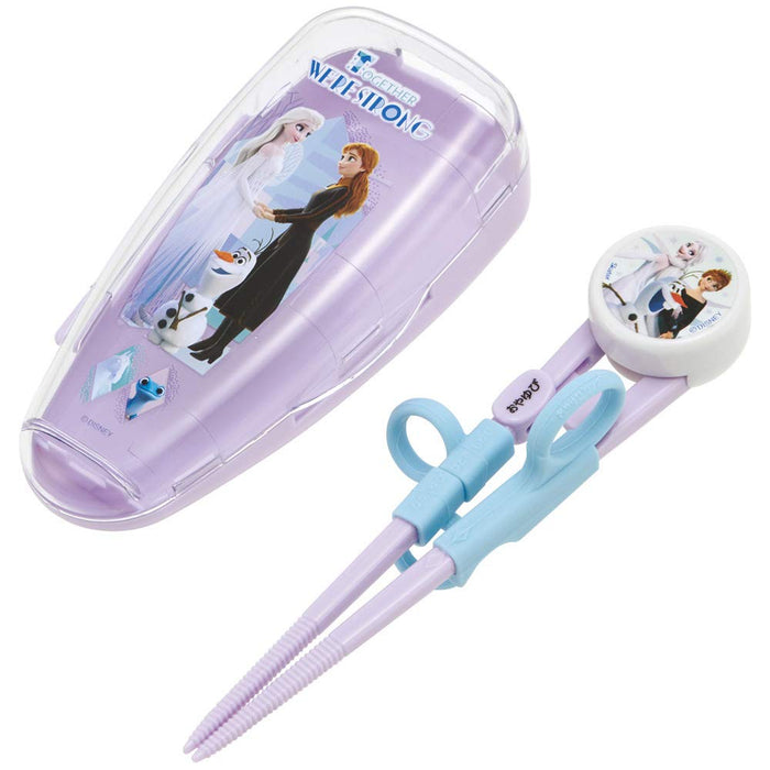 Skater Disney Frozen 14cm Right-Handed Training Chopsticks with Case Suitable for Ages 2-7