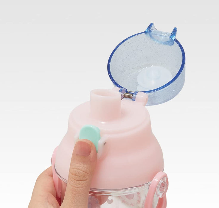 Skater Disney Princess Clear Water Bottle - 480Ml for Girls - Made in Japan