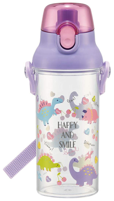 Skater Happy & Smile Girls' 480ml Clear Water Bottle – Children's Made in Japan