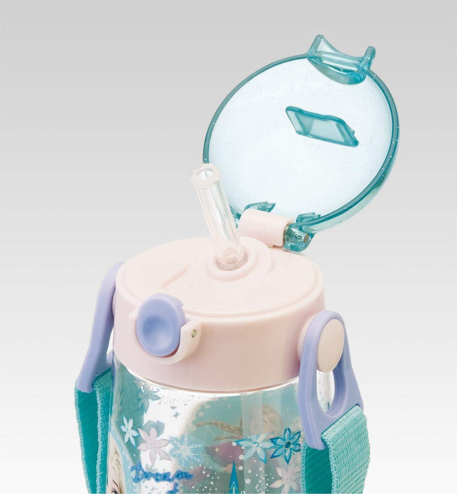 Skater Disney Frozen Girls 480ml Clear Water Bottle with Straw - Children's PDSH5