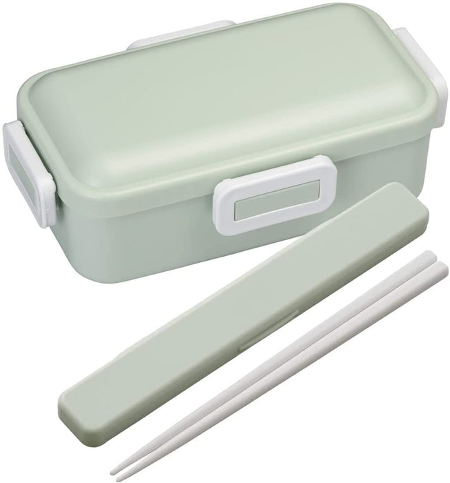 Skater 18cm Antibacterial Chopsticks and Case Set Dull Green - Made in Japan