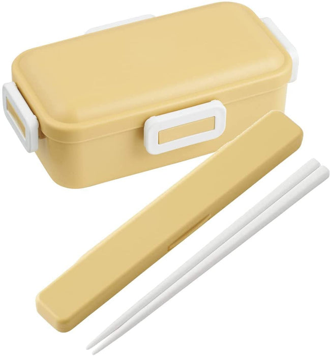 Skater 18cm Antibacterial Chopsticks and Case Set Dull Yellow Made in Japan