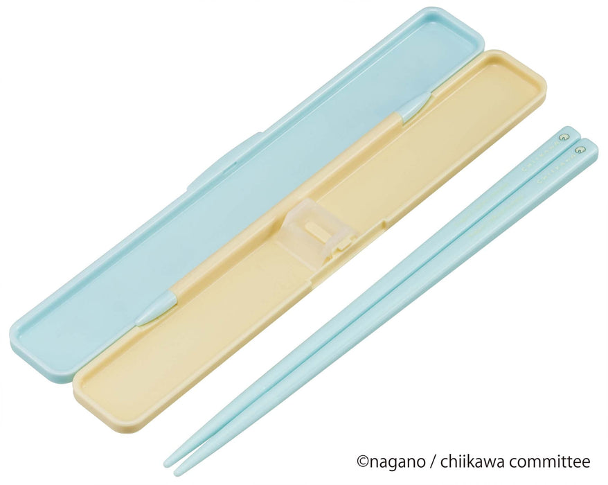 Skater Chiikawa 18cm Antibacterial Chopsticks and Case Set for Adults Made in Japan