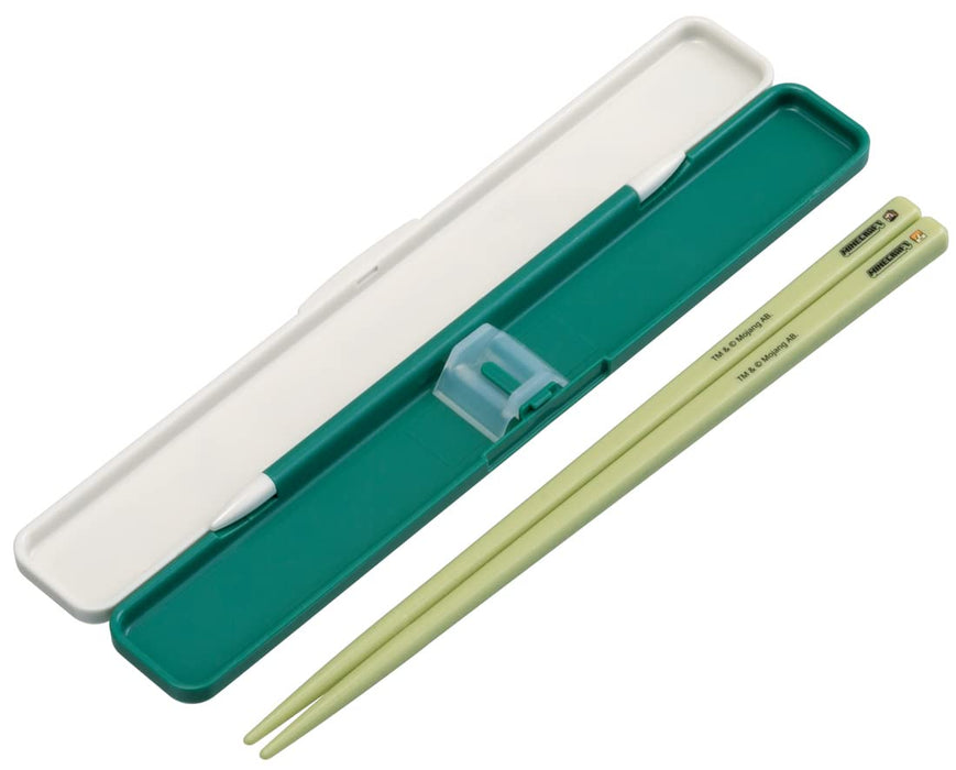 Skater Minecraft Explorer Antibacterial Chopstick and Case Set 18cm Adults Made in Japan