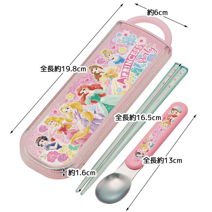 Skater Disney Princess 21 Chopsticks and Spoon Set Made in Japan