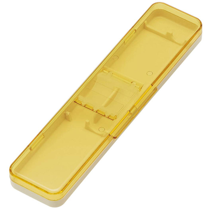 Skater Retro-Essstäbchen- und Löffel-Set, französisch, gelb, antibakteriell, 18 cm, hergestellt in Japan