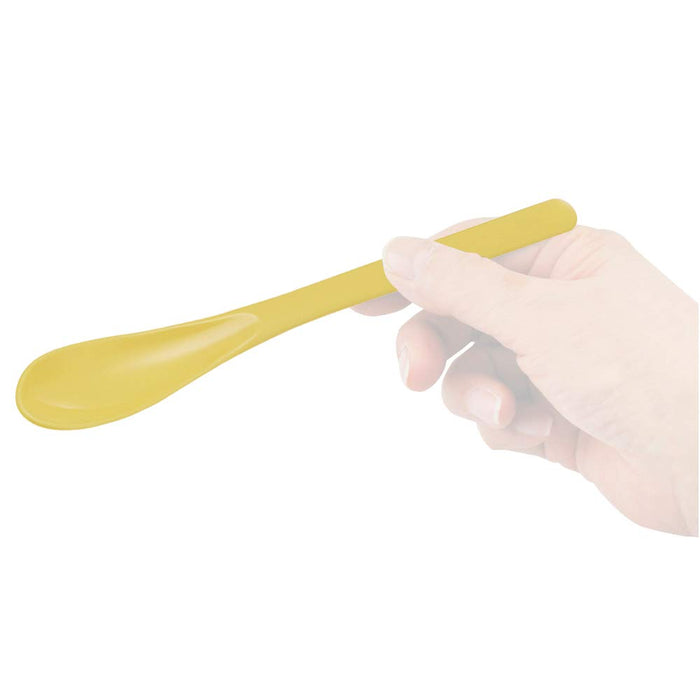 Skater Retro French Yellow Antibacterial Chopsticks and Spoon Set 18cm Made in Japan