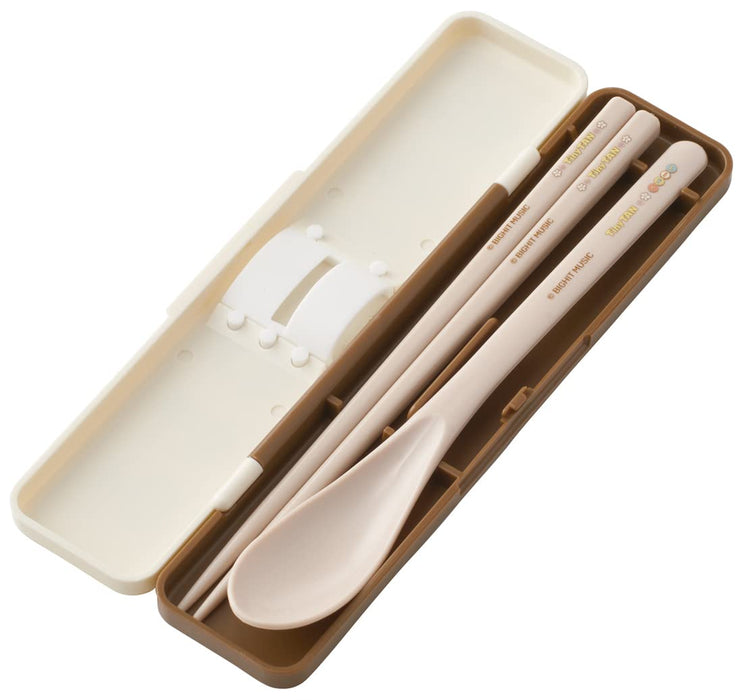 Skater Tinytan 18cm Antibacterial Adult Chopsticks and Spoon Set Made in Japan