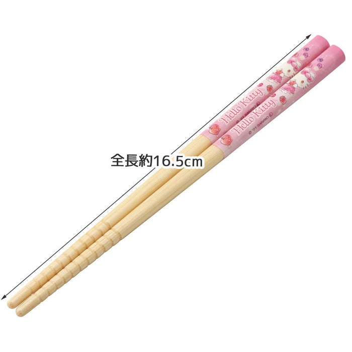 Skater Bamboo Chopsticks 16.5cm Kitty Sweets Design Sanrio Made in Japan