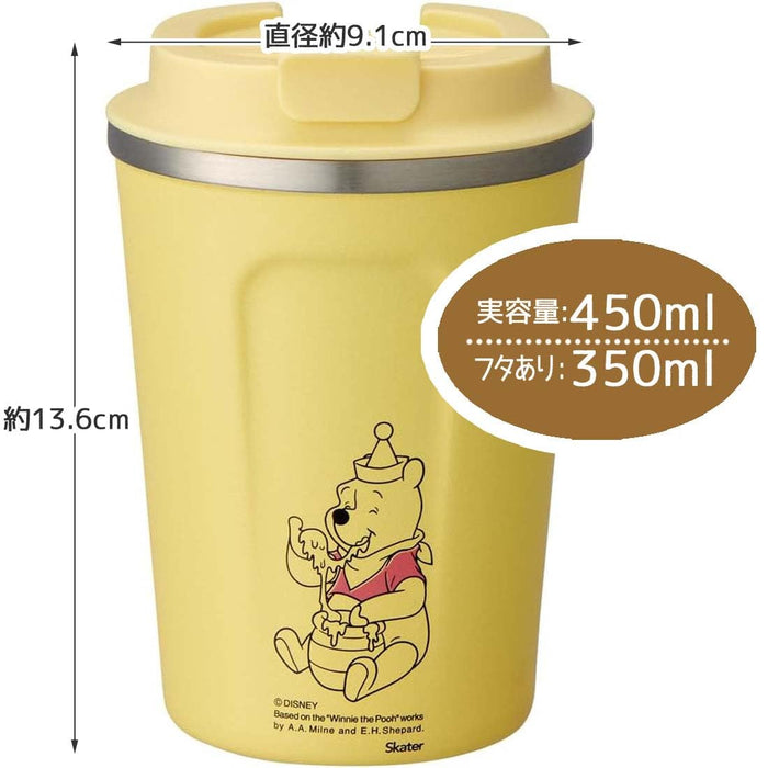Skater Winnie The Pooh 350ml Insulated Stainless Steel Coffee Tumbler Mug