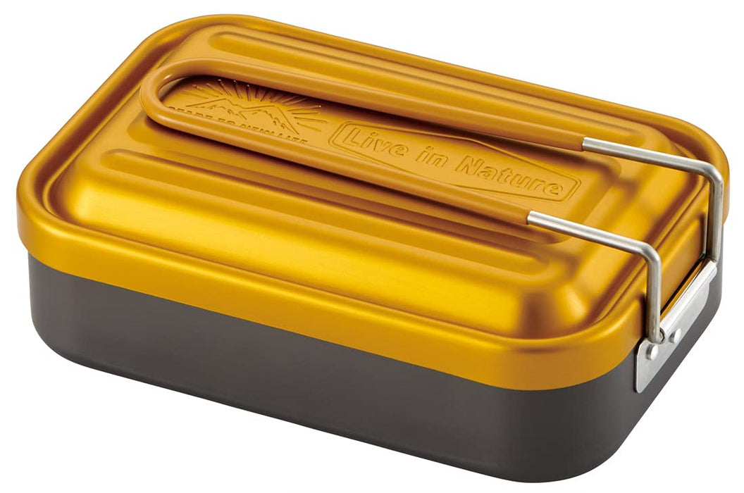 Boîte à messtin jaune Skater Outdoor de 600 ml, aucun assaisonnement requis - Aftm6N-A