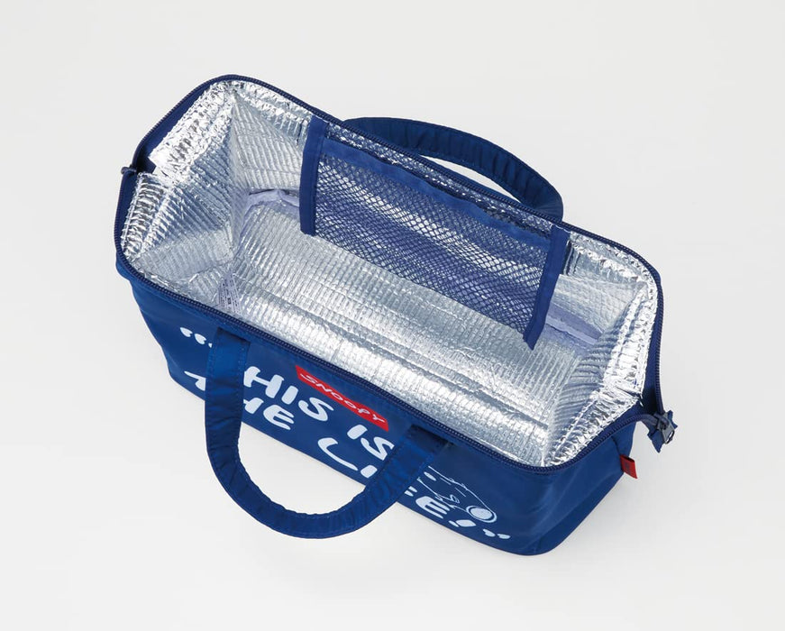 Skater Large Navy Cooling Lunch Bag Snoopy Design 26x13x19 cm Model Kga2-A